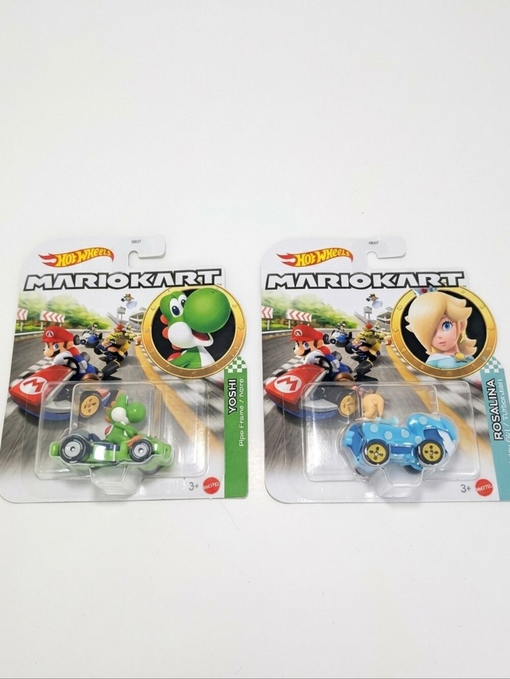 Nintendo Hot Wheels Mario Kart Yoshi & Rosalina Karts Set of 2 NIB